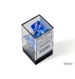 Chessex 7 Die Set - Nebula Dark Blue/White