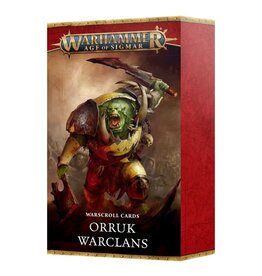 Games Workshop Age of Sigmar Warscroll Cards Orruk Warclans