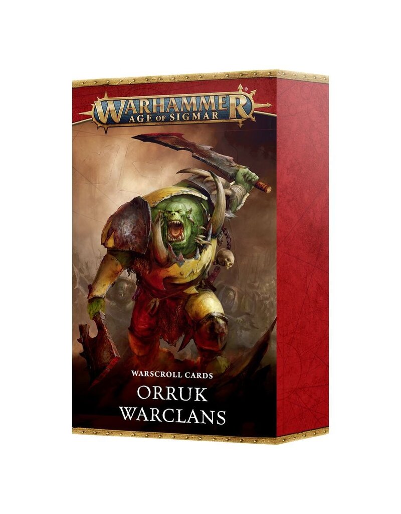 Games Workshop Age of Sigmar Warscroll Cards Orruk Warclans