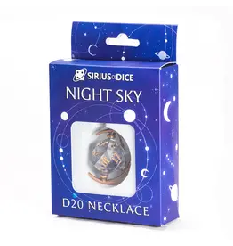 Sirius Dice D20 Necklace Night Sky