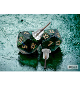 Chessex Chessex Earrings Scarab Jade Mini d20