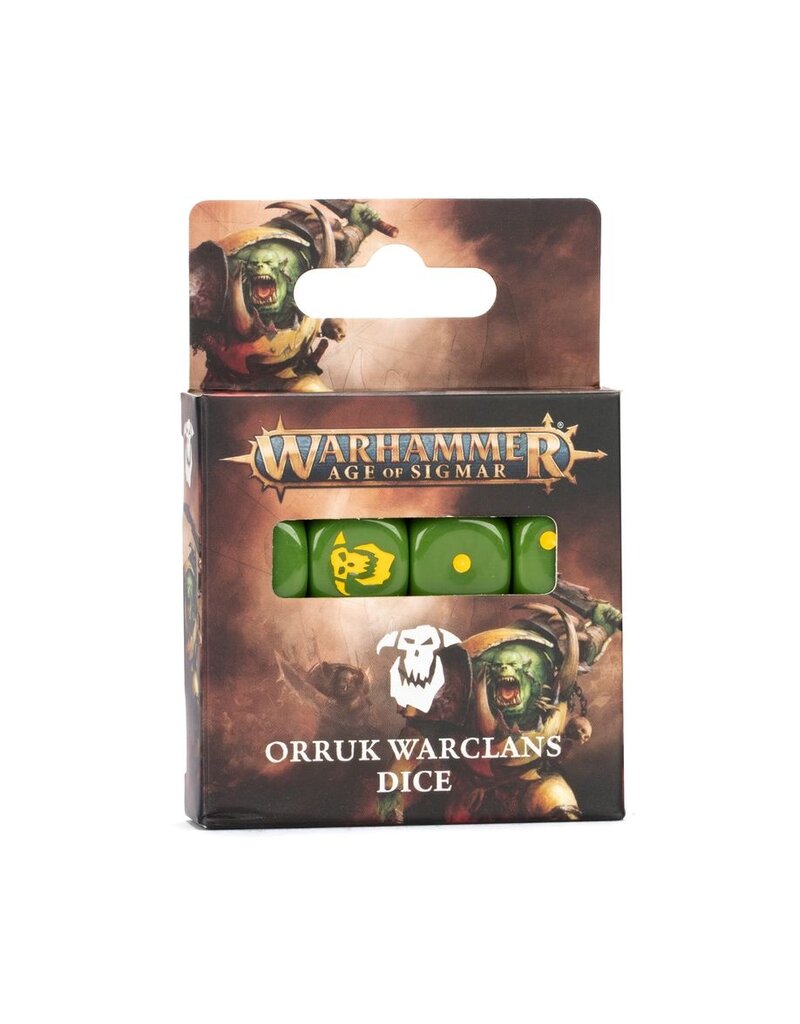 Games Workshop WH40k AOS Orruk Warclans Dice