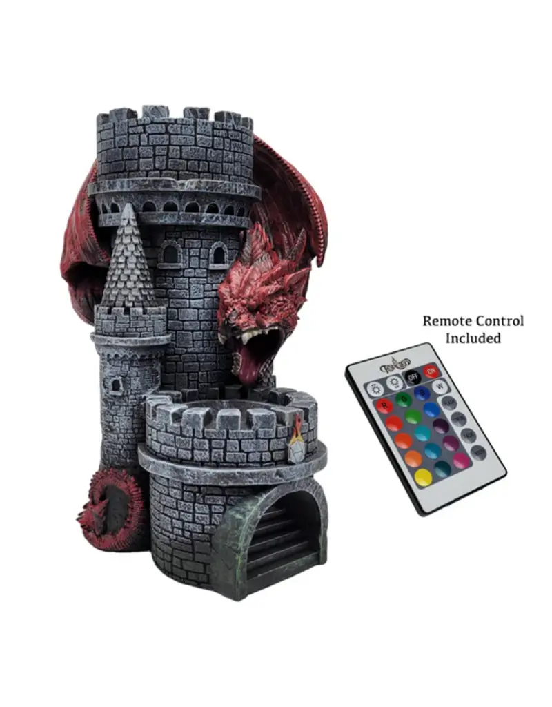 forged gaming Dragons Keep Dice Tower - Assorted Dragon Colors