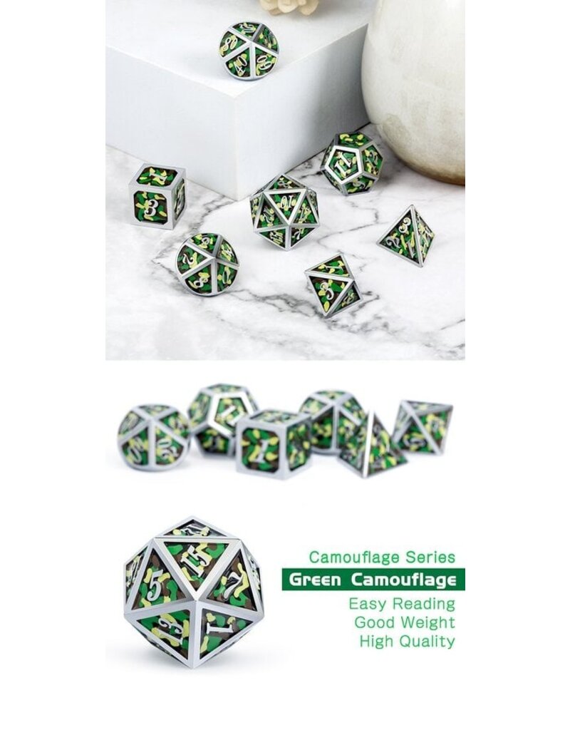georgetown hobbies Metal and Enamel 7pcs Camo Green
