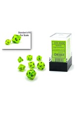 Chessex Vortex Mini 7 Die Set Bright Green/Black