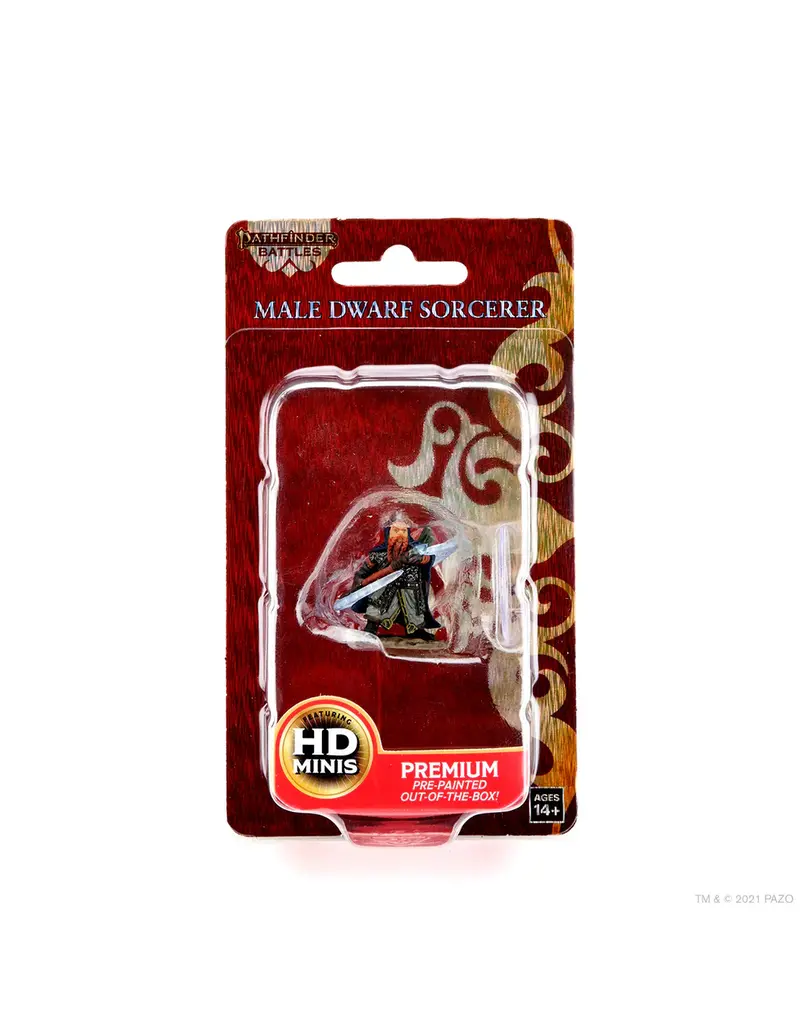 Wizkids Pathfinder Battles Premium Male Dwarf Sorcerer