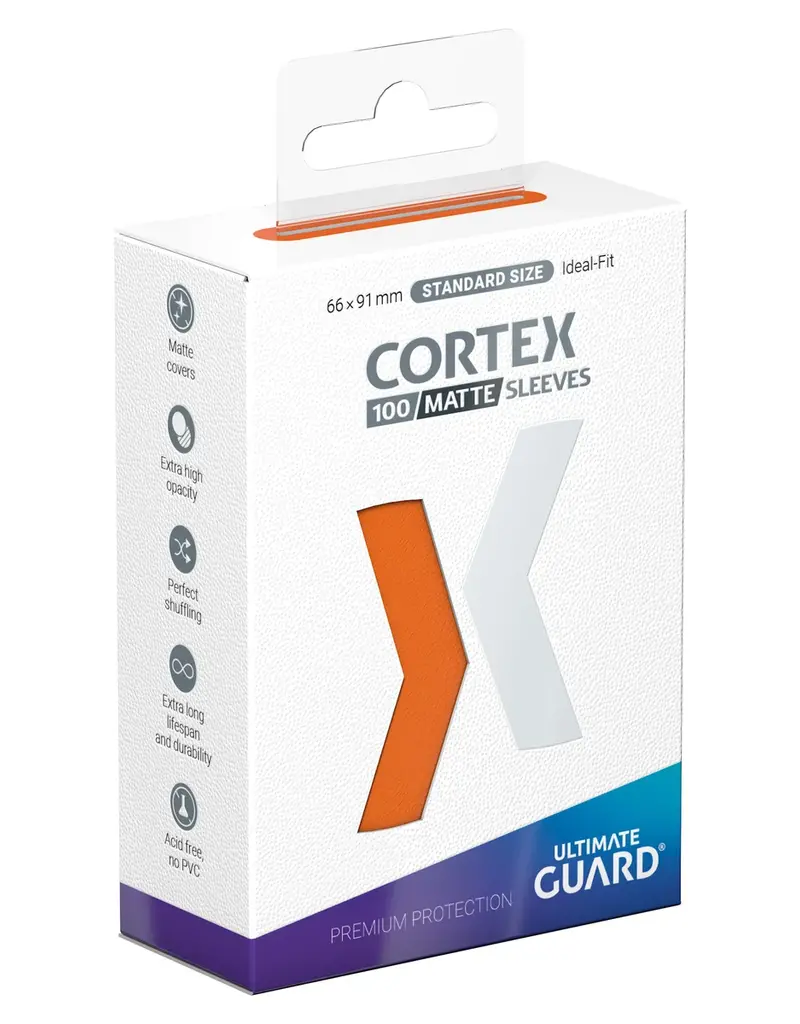 Ultimate Guard UGD Cortex Matte Orange Deck Protector Sleeves 100ct