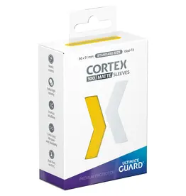 Ultimate Guard UGD Cortex Matte Yellow Deck Protector Sleeves 100ct