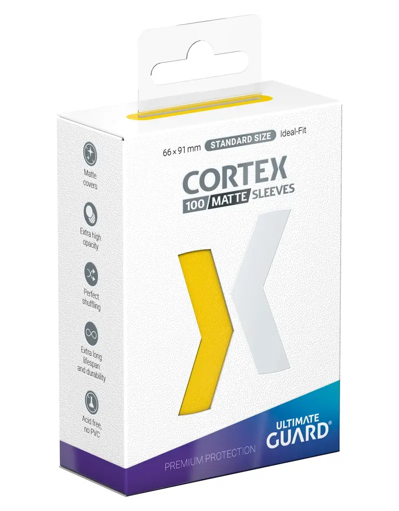 Ultimate Guard UGD Cortex Matte Yellow Deck Protector Sleeves 100ct