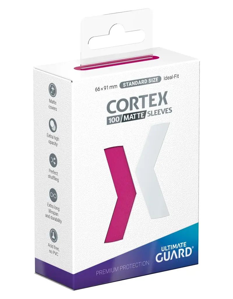 Ultimate Guard UGD Cortex Matte Pink Deck Protector Sleeves 100ct
