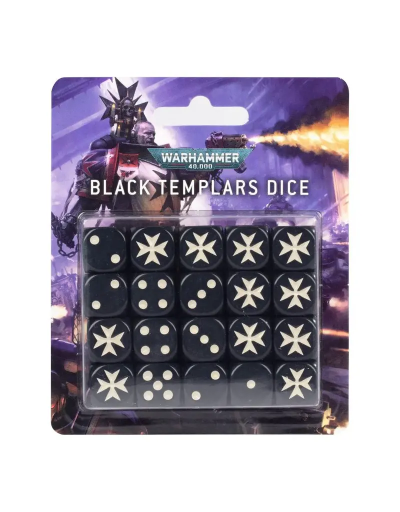 Citadel WH40k Black Templars Dice