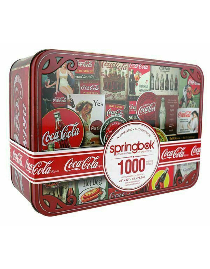 springbok Coca-Cola Tin Signs - 1,000 Pc.