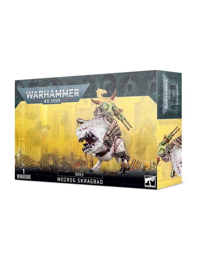 Games Workshop WH40k Orks Mozrog Skragbad / Beastboss on Squigosaur