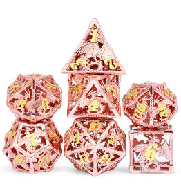 georgetown hobbies Hollow Dice Set 7pcs Dragon Copper &