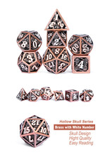 georgetown hobbies Hollow Dice Set 7pcs Skull Copper