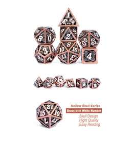 georgetown hobbies Hollow Dice Set 7pcs Skull Copper