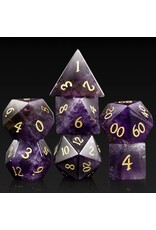 Dice Habit Gemstone Dice Set (7 pcs.) - Amethyst (Natural)