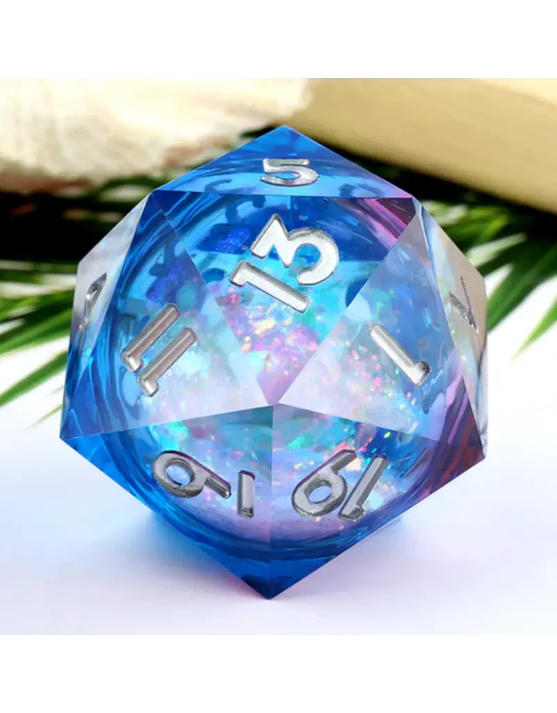Dice Habit Jumbo D20 Dice - Ice Castle