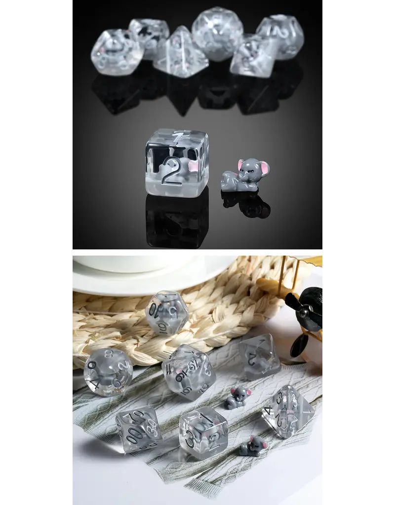 Dice Habit Resin Dice Set (7 Pcs.) - Elephant