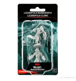 Wizkids D&D Nolzur's - Lizardfolk Barbarian & Lizardfolk Cleric 90308