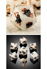 Dice Habit Sharp Edge Dice Set (7pcs) [Playful Kitty]