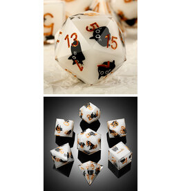 Dice Habit Sharp Edge Dice Set (7pcs) [Playful Kitty]