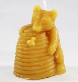 Bee Well Bear with Skep Beeswax Candle