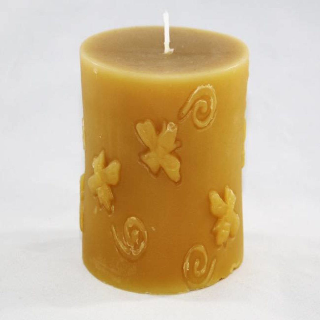 Bee Well Bee Cylinder Beeswax Candle