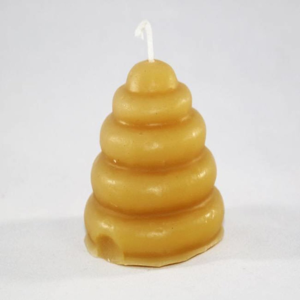 Bee Well Skep Votive Beeswax 2" Candle