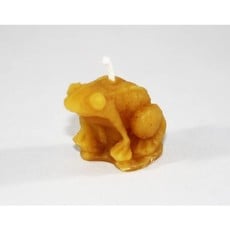 Bee Well Frog Tiny Beeswax Candle