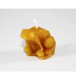 Bee Well Frog Tiny Beeswax Candle