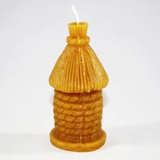 Bee Well Old Skep Beeswax  3 1/4" Candle