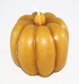 Bee Well Pumpkin Beeswax  3 1/2" Candle