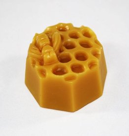 Round Comb with Bee Decorative Beeswax