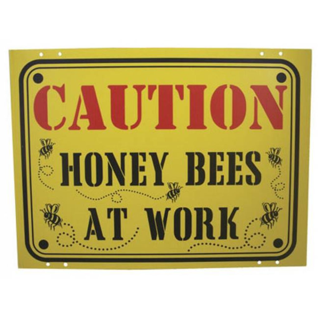Sign Caution Bees at Work