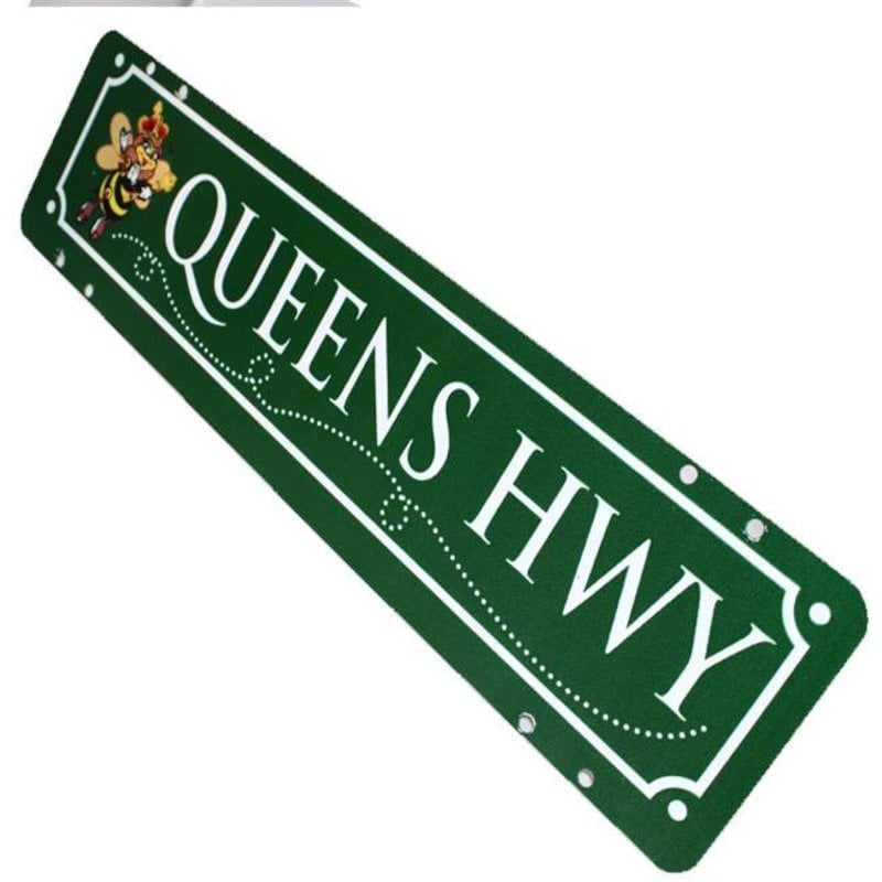 Sign Queens Highway