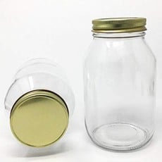 Quart Jars w/Lids 12ct