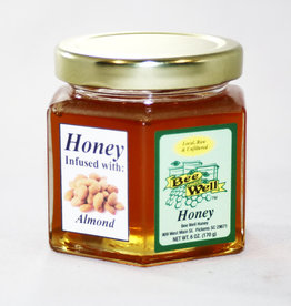 Bee Well Honey Infused Honey Almond 6oz