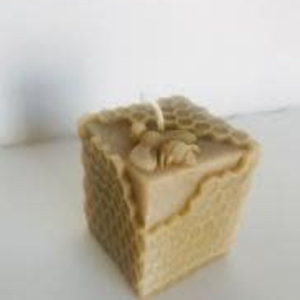 Bee Well Cube Bee Beeswax Candle