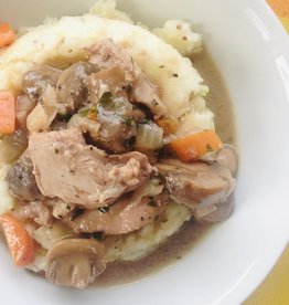 Coq au vin (braisé)