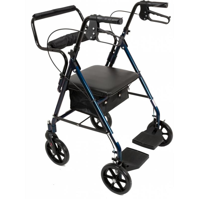 Pmi Rollator To Transport Chair Combo Blue Accessibility