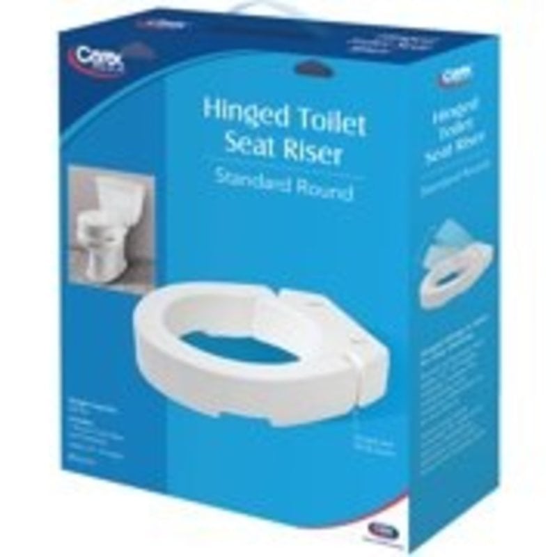 Carex Standard Securable Hinged Toilet Seat Riser