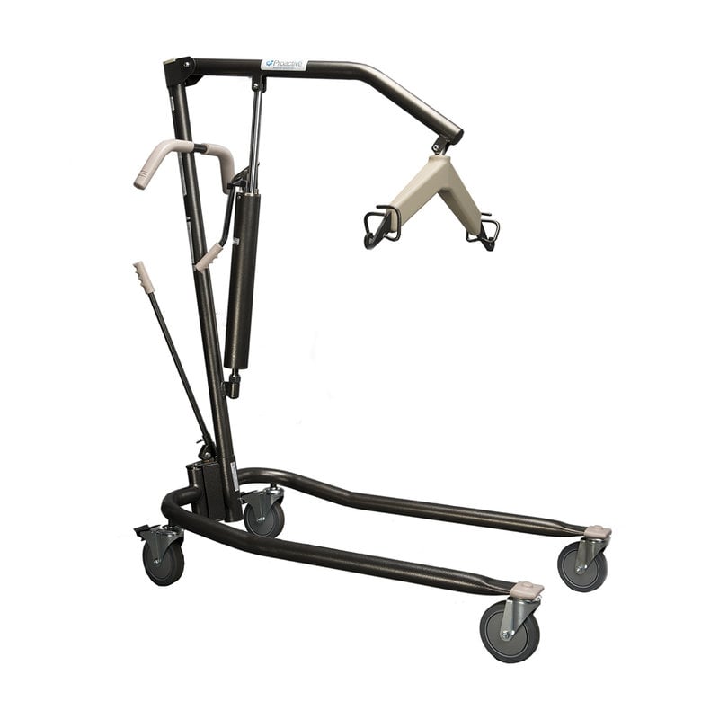 Proactive Onyx Hydraulic Patient Lift - Heavy Duty for Home Use, 450lbs Capacity with Adjustable Base