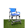 Refurbished Rolling Shower Chair with Commode Opening Refurbished Rolling Shower Chair with Commode Opening
