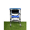 Refurbished Rolling Shower Chair with Commode Opening Refurbished Rolling Shower Chair with Commode Opening