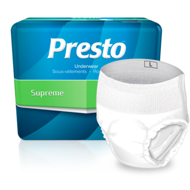 Presto Classic Supreme Underwear - Medium 20 Count