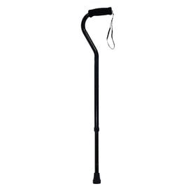 Offset Cane With Strap - Black