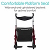 Vive Hybrid Wheelchair Rollator Combo