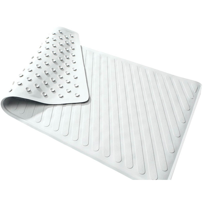 TranquilBeauty White Non-Slip Bath Mat