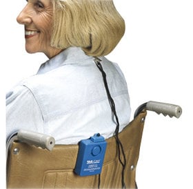 Skil-Care Wheel Chair Economy Alarm with Spring-Loaded Clip Blue, Multi-Directional Magnetic Pull-Switch